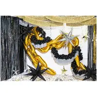 Party Deco Foil balloon garland Chain, gold (1 pkt / 14 pc.)