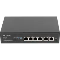 Lanberg RSFE-4P-2FE-60, Unmanaged, Fast Ethernet (10/100), Power over Ethernet (PoE), Rack-Einbau, 1U