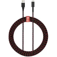 Afterglow 500-211-EU, 2,4 m, USB A, USB C, Schwarz, Rot