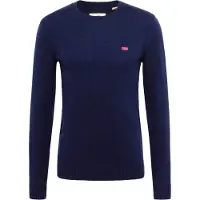 Levi's für Herren. A4320-0001 Original Housemark Sweatshirt marineblau (S), Lässig, Wolle, Langarm