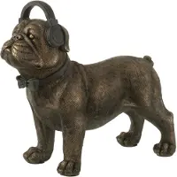 J-Line Bulldog Kopfhörer Poly Dunkelbraun Large