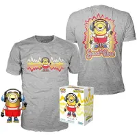 Funko POP! Minions Und T-shirt: Exklusive Metallische Figur Rollschuhläufer Stuart