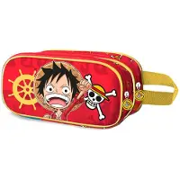 KARACTERMANIA One Piece 3d Luffy Doppel-federmäppchen Orange Orange One Size