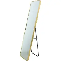 Fragix Alux Standspiegel staand/hangend - Gold - Metallrahmen -150x40