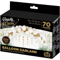 GoDan S.A Ballongirlande B&C Weiß Und Gold 70 Stück