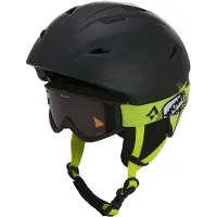 TECNOPRO Kinder Skihelm "Pulse HS-016" mit Skibrille "Freeze 2"