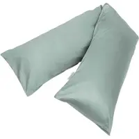 Yumeko Kissenbezug Baumwollsatin 35x160 Grün - Eco, Bio & Fairtrade
