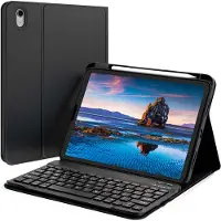 Accezz QWERTY Bluetooth Keyboard Klapphülle für das iPad 10.9 (2022) - Schwarz