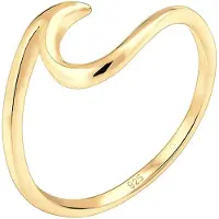 Elli Ring Wellen Wave Strand Trend 925 Sterling Silber Elli Gold