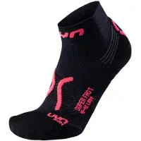 UYN Woman Run Super Fast Socks black/coral fluo (B437) 37/38