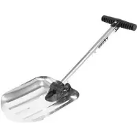 HECHT Schneeschieber Schneeschaufel Teleskop Auto 205GT | 20,5 cm Räumbreite | Aluminium klappbar | Gummierter T - Griff | 0,5 kg
