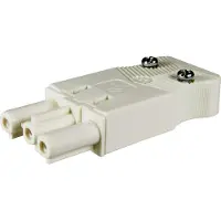 ADELS-CONTACT 23828 Netz-Steckverbinder Buchse, gerade Gesamtpolzahl: 3 + PE 20 A Weiß 50 St.