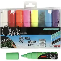 Uni-Ball - Chalkmarker PC8K - Assorted colors, 8 pc
