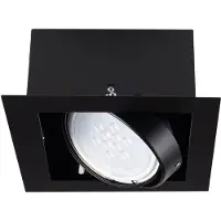 Kanlux S.A. LED AR111 Strahler Einbaurahmen Schw. viereckig - für 1 LED Spot