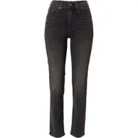 Levi's 724 High Rise Straight Black Worn In Größe: W26L30 | Straight Jeans Outlet | Damen | Schwarz