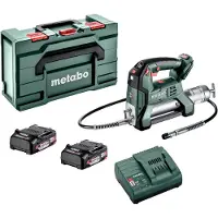 Metabo Akku-Fettpresse FP 18 LTX, metaBOX 165 L, 18V 2x2Ah Li-Power + SC 30