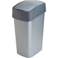Curver Mülleimer FLIP BIN 45L silber/grau