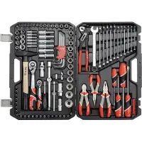 YATO YT-38901, Schwarz, Rot, 490 mm, 345 mm, 100 mm, 122 Werkzeug