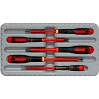 Bahco Insulated Ergo Phillips And Slotted With Tri-component Handle 5 Piece Schraubendreher-set