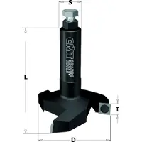 Cmt 663.004.11 Hobelmesser mit WPL-Messern 60mm, Schaft 12x50mm