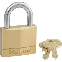 Masterlock breites Vorhngeschloss aus Massivmessing