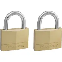 Master Lock Vorhängesch. Messing 2 teilig 150EURT
