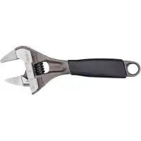 Bahco ERGO 32-mm-Rollgabelschlüssel mit extragroßer Öffnungsweite, dünner Backe, Zentralmutter und Gummigriff, 170 mm