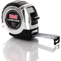 Bmi Taschenrollbandmaß chrom L.8m B.25mm mm/cm EG II Ku.Automatic