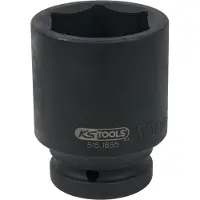 Ks Tools 515.1824, Steckschlüsselbuchse, Schwarz, 1 Kopf/Köpfe, 1", Metrisch, 24 mm
