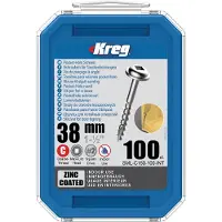 Kreg Maxi-Lock-Schrauben mit grossem Gewinde SML-C150-100-INT 38 mm, 100 Stk.