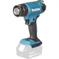 Makita varmluftpistol 18V - DGH181, temp. fra 120-550 Lev. i kuffert u/batt. & lader