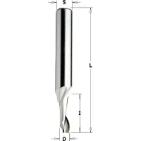 Cmt 188.100.51 Spiralschneider für Aluminium 10mm, Schaft 8mm