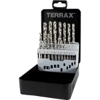 Terrax 19-piece drill set RUKO Terrax HSS