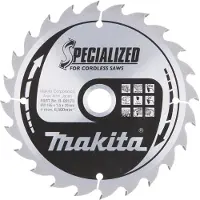 Makita Kreissägeblatt 165x20x24z, professionelles Werkzeug für Zimmerei und Baugewerbe, verstärkte Ausführung, schnelle und präzise Schnitte, 24 Zähne, hohe Festigkeit, metallische Farbe.