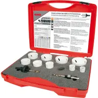RUKO Bimetall-Lochsägen-Satz HSS-Co 8 im Kunststoffkoffer - 126306
