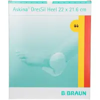 Askina DresSil Heel 21,6x22 cm Silik.Schaumst.V. 5 St Pflaster