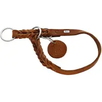 Hunter Hundehalsband - Länge 55 cm griffiges Softvollrindleder mit abgerundeten Kanten 1 St Halsband