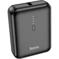 Hoco - Power Bank Strider (J96) - USB-A, Type-C, with LED for Battery Check, 2A, 5000mAh - Black