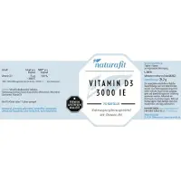 Naturafit Vitamin D3 3000 IE Kapseln, 90 St. Kapseln