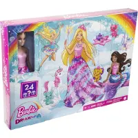 Barbie Dreamtopia Märchen-Adventskalender 2022, Meerjungfrau-/Prinzessin-Puppe