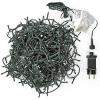 OEM Nedis LICHTERKETTE 320 LED WW AUSSEN, Girlande, Schwarz, Weiß, Weihnachten, 27 m, Junge/Mädchen, Modern