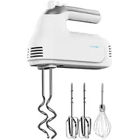 Cecotec PowerTwist 500, Handmixer, Weiß, Schlagen, Kneten, Mixen, Tasten, Leiter, 500 W