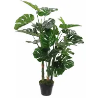 Mica Decorations Monstera Künstliche Pflanze - H100 x Ø75 cm - Grün