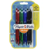 Paper Mate InkJoy 100 RT, Clip, Clip-on-Einziehkugelschreiber, Nachfüllbar, Schwarz, Blau, Grün, Rot, 8 Stück(e), Medium