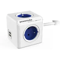 Eminent 2402BL/FREUPC Verlängerungskabel 1 5 m 4 AC-Ausgänge Indoor Blau Weiß