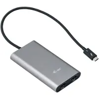 I-Tec Thunderbolt 3 Dual HDMI Video Adapter, Thunderbolt 3, USB Typ-C, HDMI-Ausgang, 4096 x 2160 Pixel