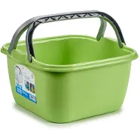 Stefanplast Viereckiger Plastikkorb mit Griffen