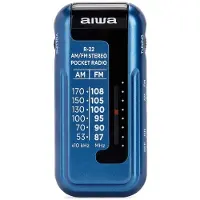 Aiwa R-22BL, Persönlich, Analog, AM, FM, Analog, 3,5 mm, Blau