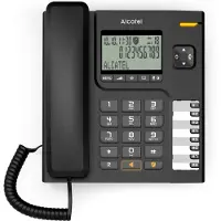 Alcatel T78, Kabelgebundenes Mobilteil, Freisprecheinrichtung, Anrufer-Identifikation, Schwarz
