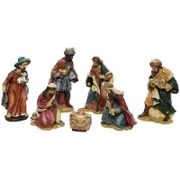 Décoris Weihnachten Gruppe poly 7pcs 48x18x40 cm multi (multi)